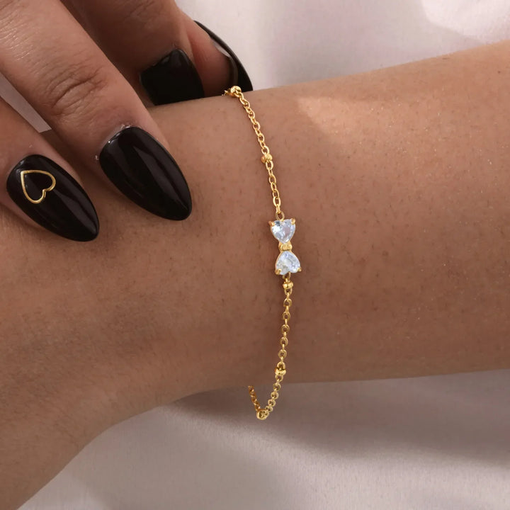 Bracelet Charm en Cristal Étincelant Élégant