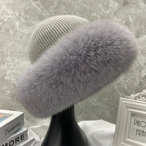 Celeste™ Fox Fur Beanie