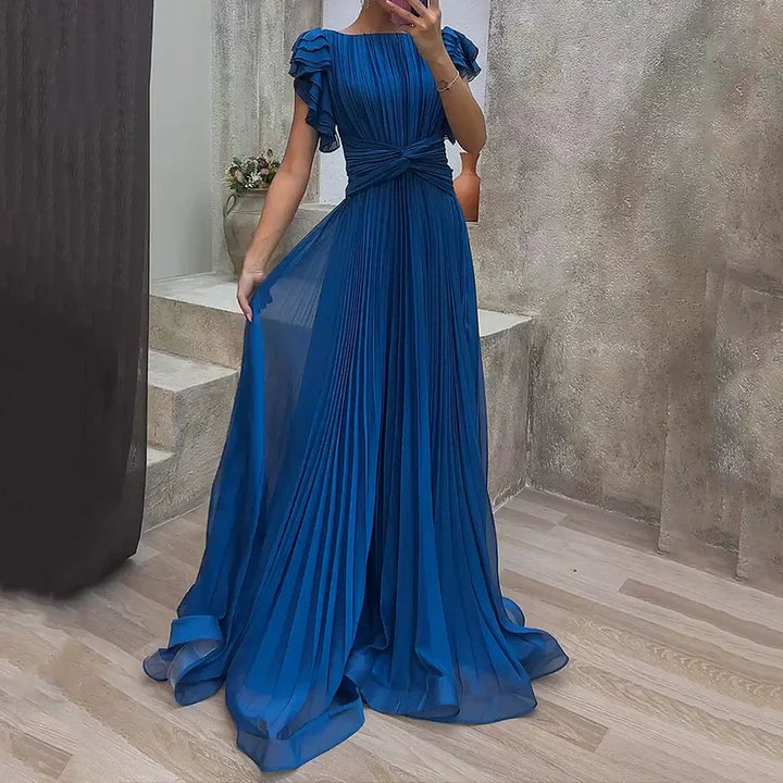 Robe de soirée plissée Rory