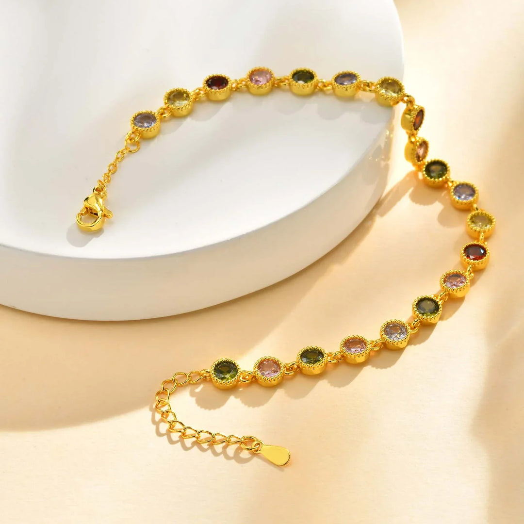 Bracelet en Charms Arc-en-Ciel Brillant