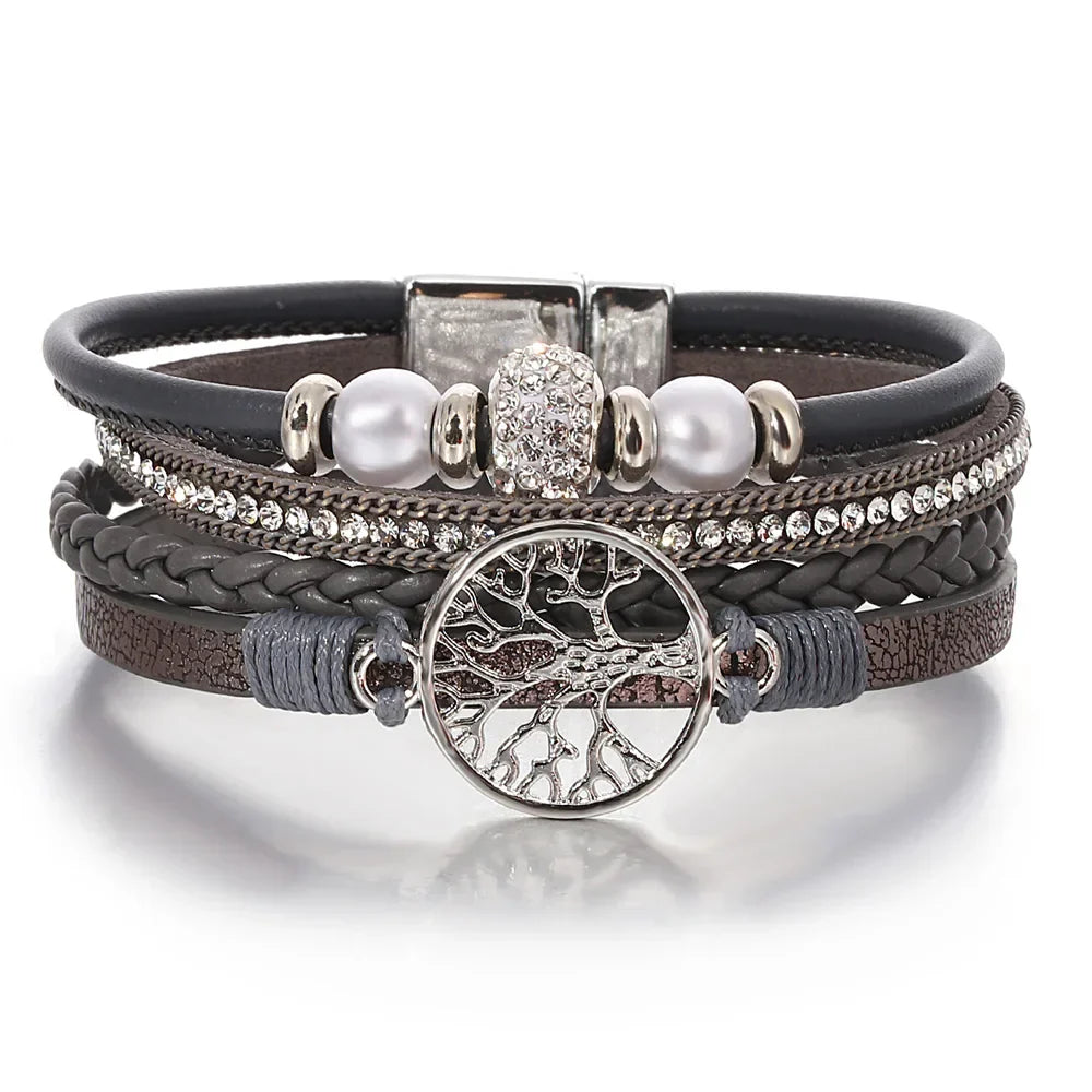 Bracelet Rhinestone Arbre de Vie