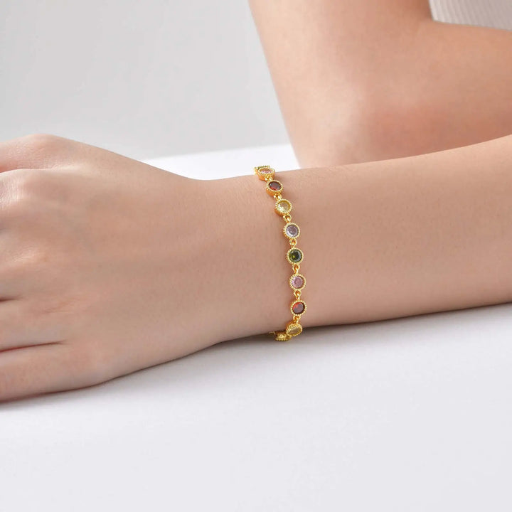 Bracelet en Charms Arc-en-Ciel Brillant