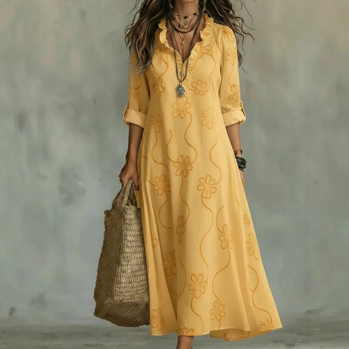 Sienna – Robe d'été longue à motif floral
