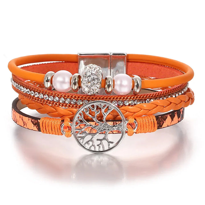 Bracelet Rhinestone Arbre de Vie