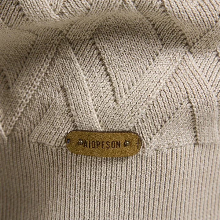 Theodor | Men's Sweater with Diamond Pattern