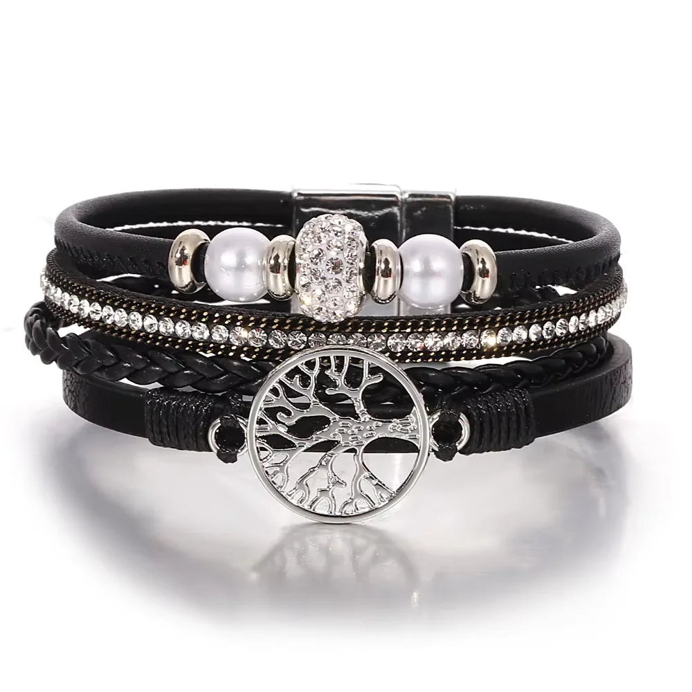 Bracelet Rhinestone Arbre de Vie