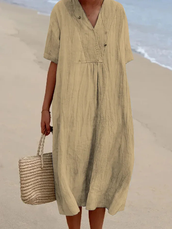 Silvana™ | Robe Maxi Texturée Détendue
