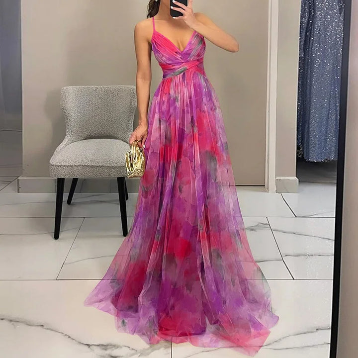 Giselle | Robe Maxi Envoûtante avec Imprimé Floral