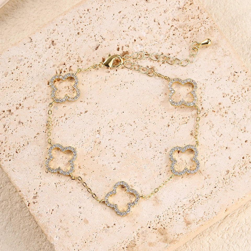 Bracelet Charme Trèfle