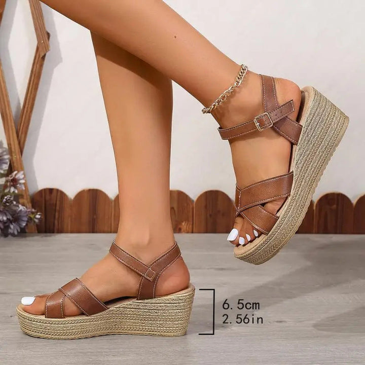 Daphnie | Sandales à Talon Compensé
