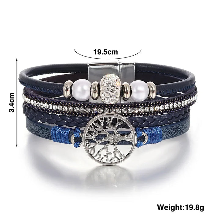 Bracelet Rhinestone Arbre de Vie