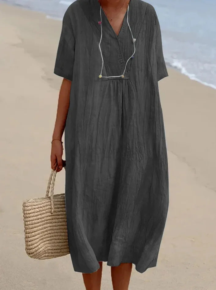 Silvana™ | Robe Maxi Texturée Détendue