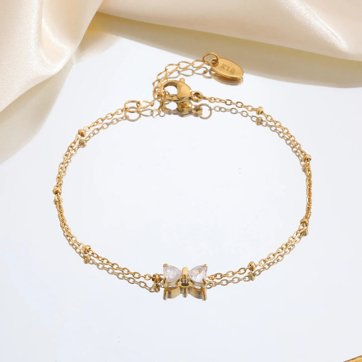 Bracelet Charm en Cristal Étincelant Élégant
