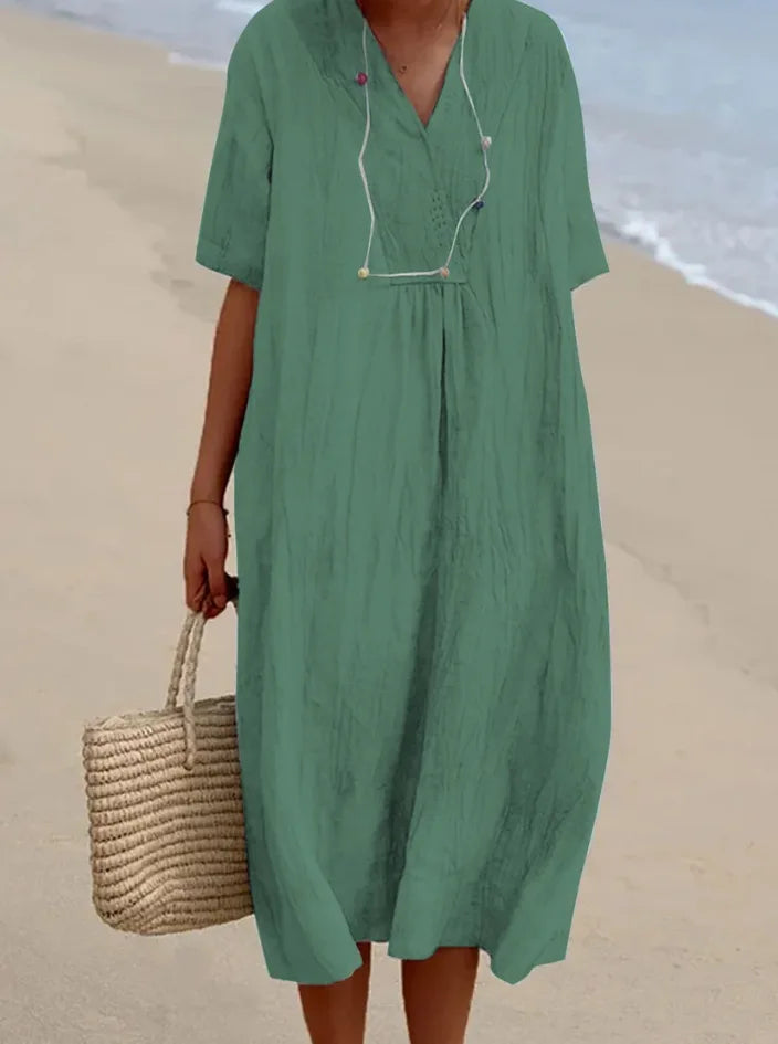 Silvana™ | Robe Maxi Texturée Détendue
