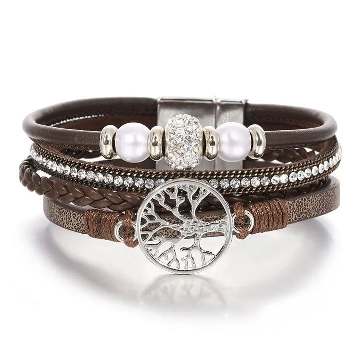 Bracelet Rhinestone Arbre de Vie