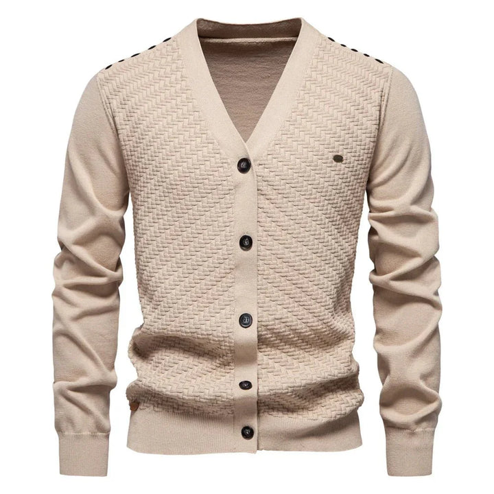 Schneider | Warm Men's Cardigan with V-Neck