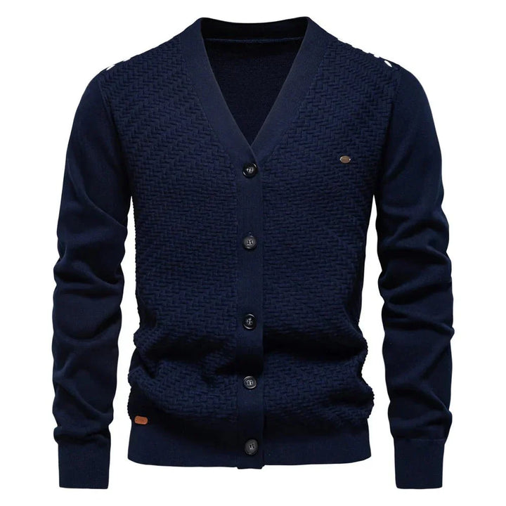 Schneider | Warm Men's Cardigan with V-Neck