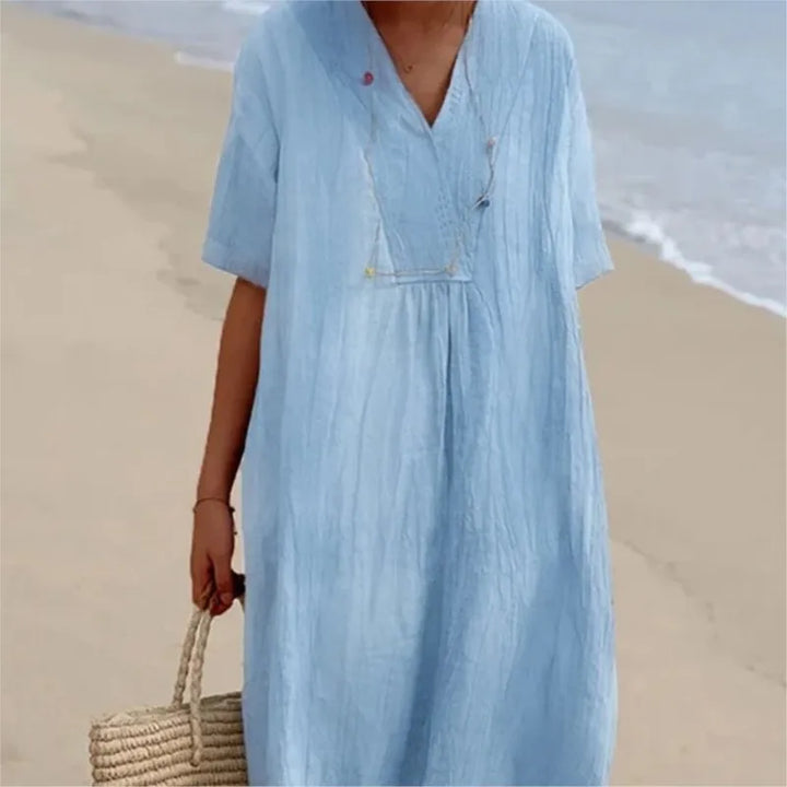Silvana™ | Robe Maxi Texturée Détendue