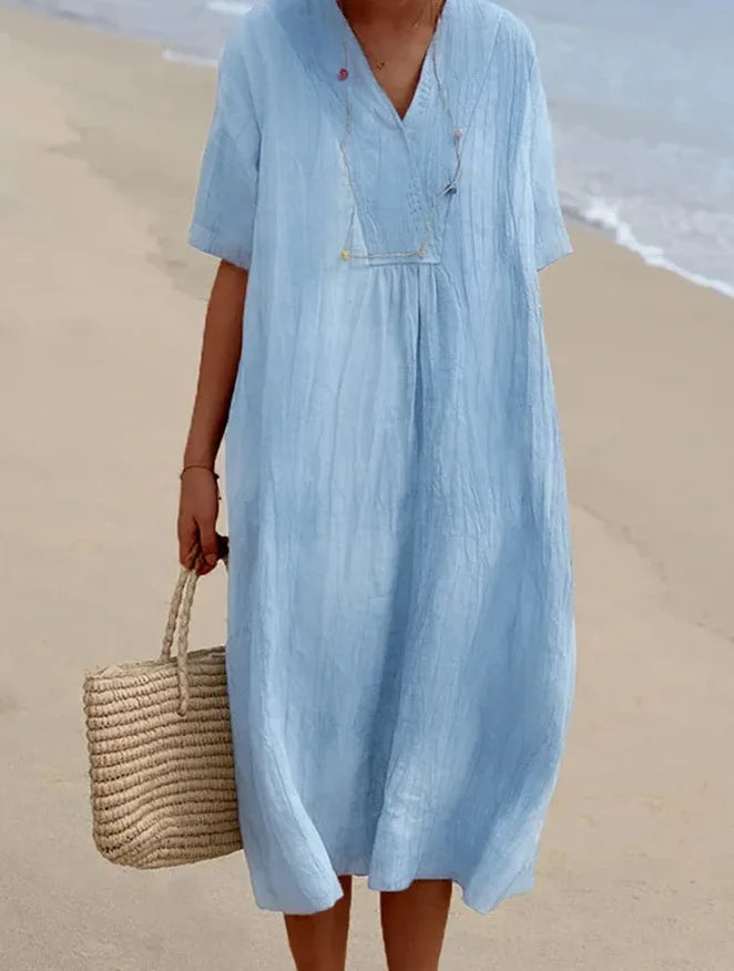 Silvana™ | Robe Maxi Texturée Détendue