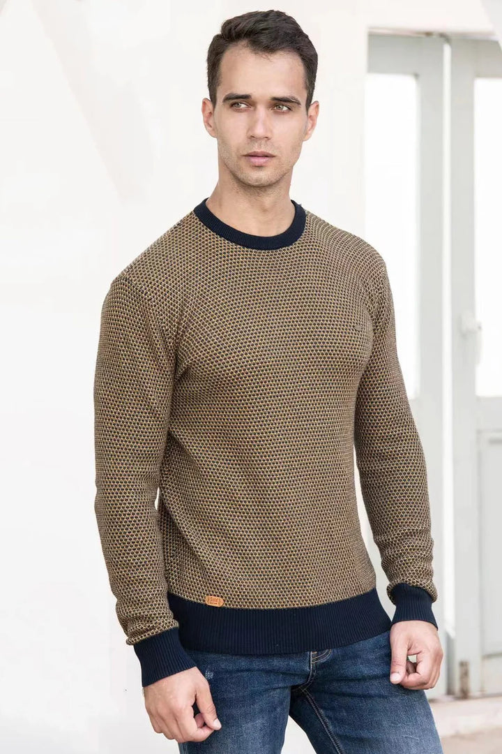 Steinmann | Men's Sweater with Diamond Pattern