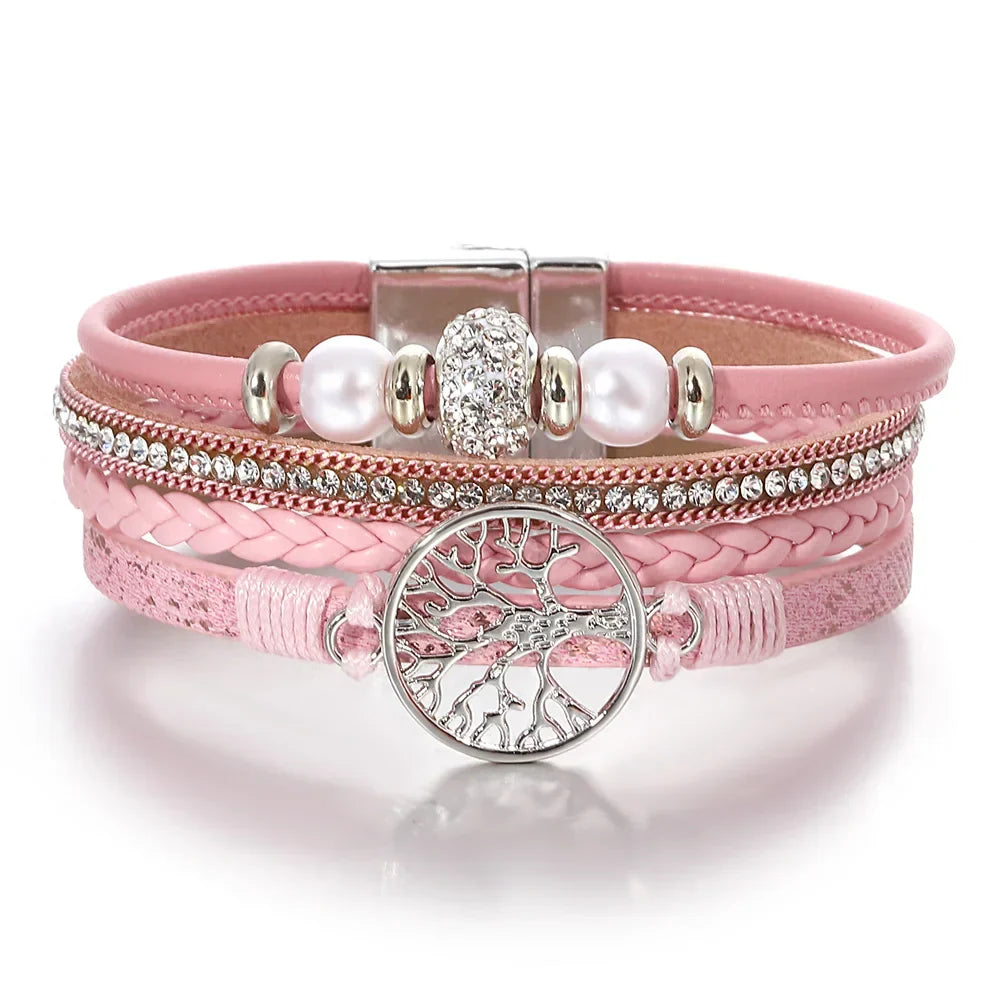 Bracelet Rhinestone Arbre de Vie