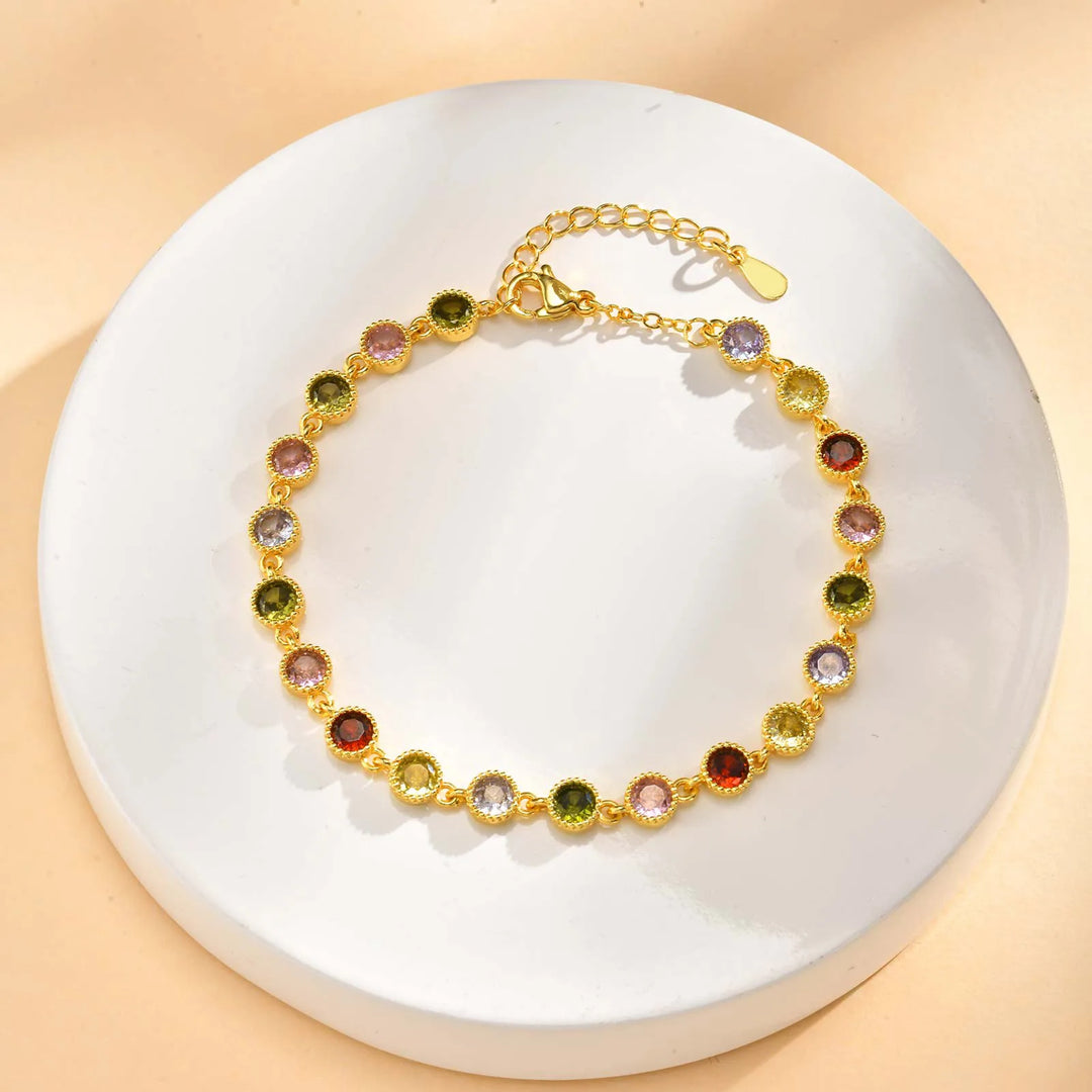 Bracelet en Charms Arc-en-Ciel Brillant