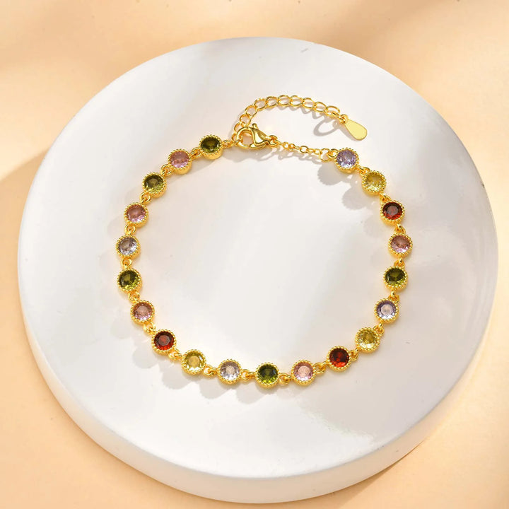 Bracelet en Charms Arc-en-Ciel Brillant