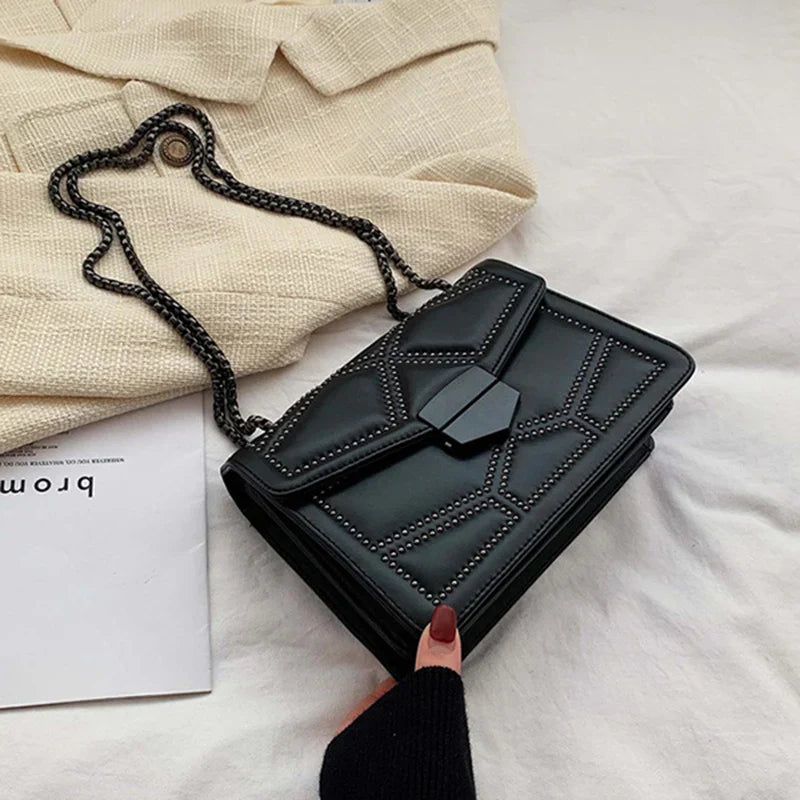 Stylish Crossbody Bag - Fashionable PU Leather