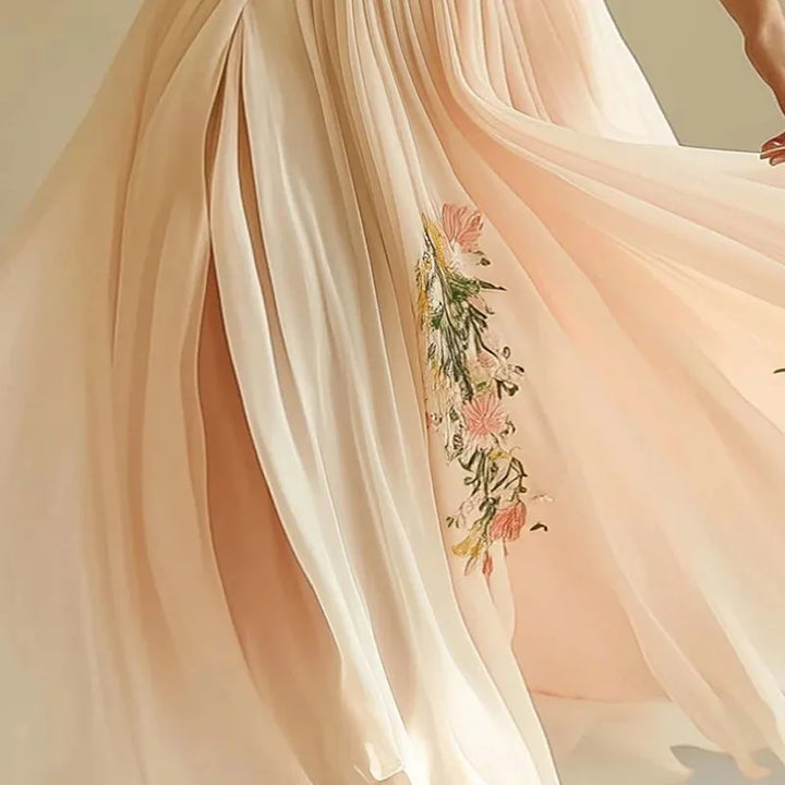 Amelia | Robe de Soirée Élégante Taille Haute Décolleté en V