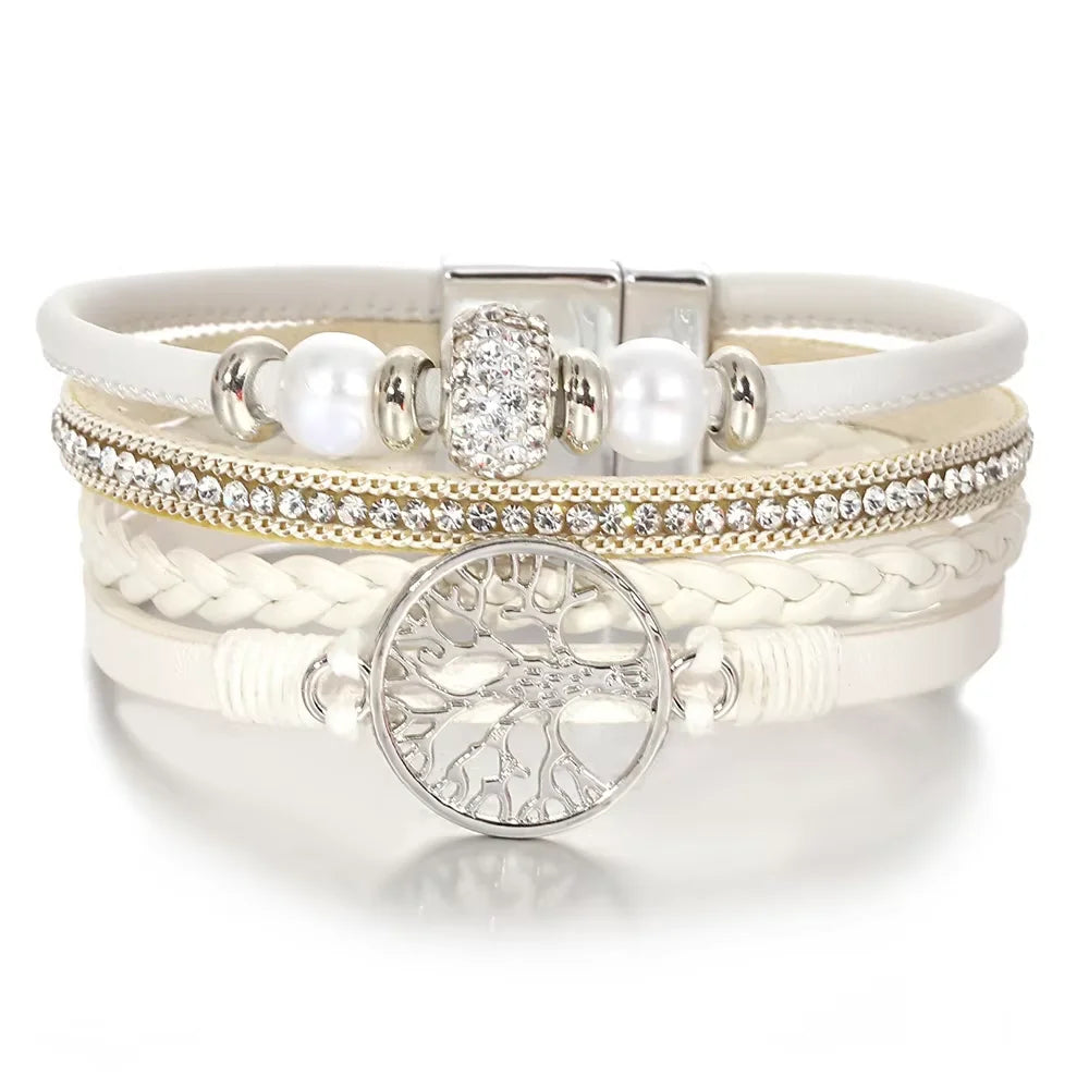 Bracelet Rhinestone Arbre de Vie