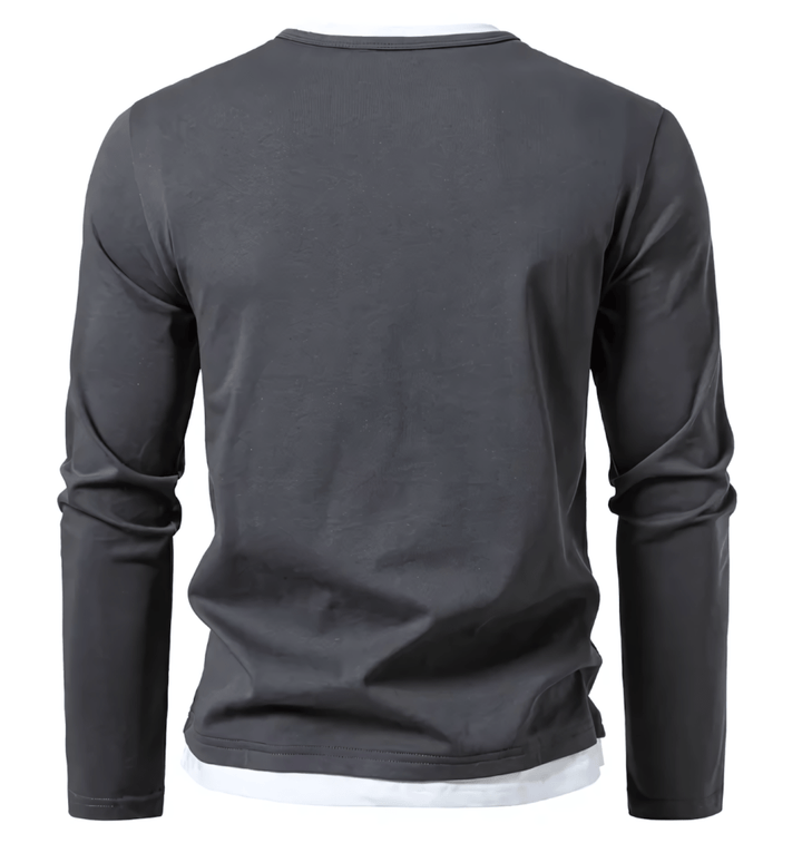 Alwin | Maglia a maniche lunghe premium in cotone pettinato