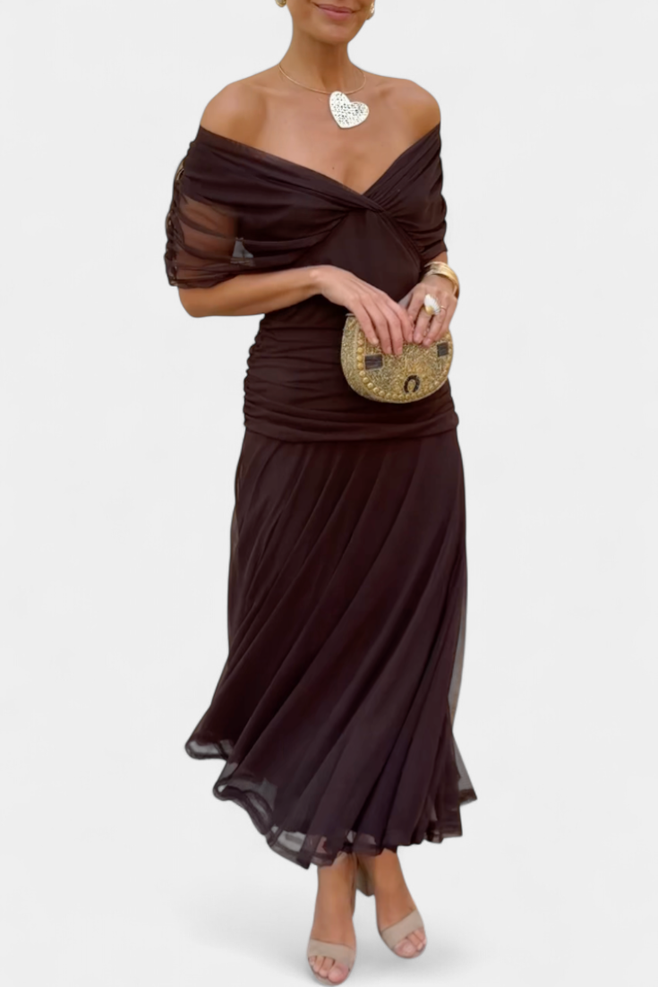Alondra™ | Robe Longue Fleurie avec Décolleté en V