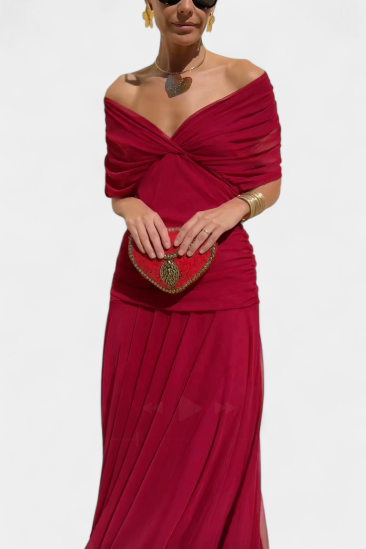 Alondra™ | Robe Longue Fleurie avec Décolleté en V