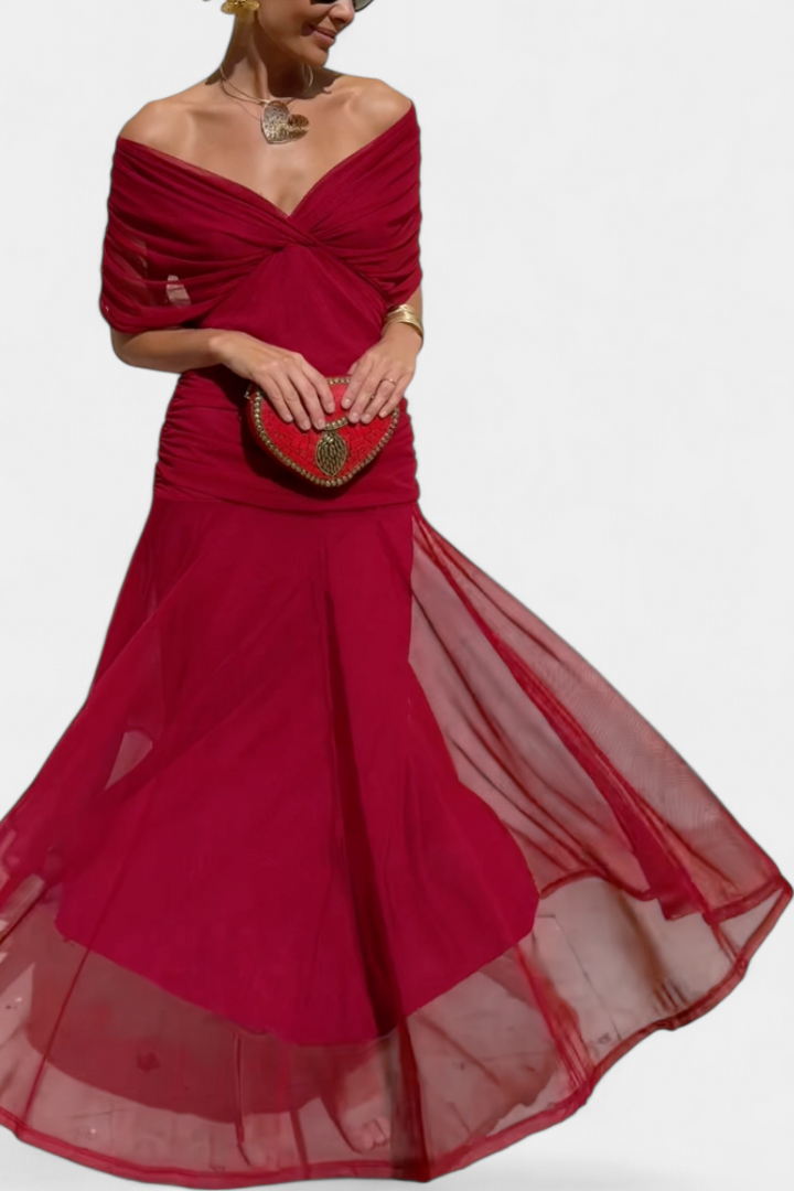 Alondra™ | Robe Longue Fleurie avec Décolleté en V