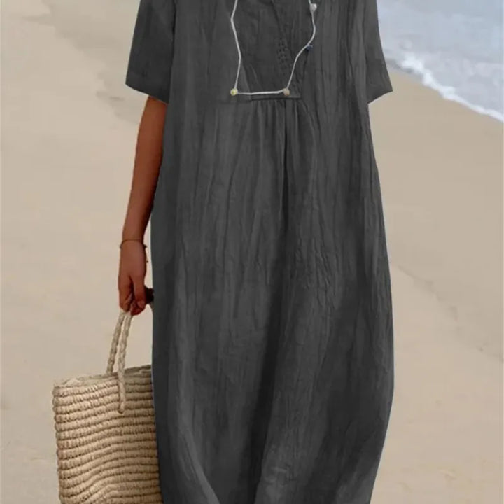 Silvana™ | Robe Maxi Texturée Détendue