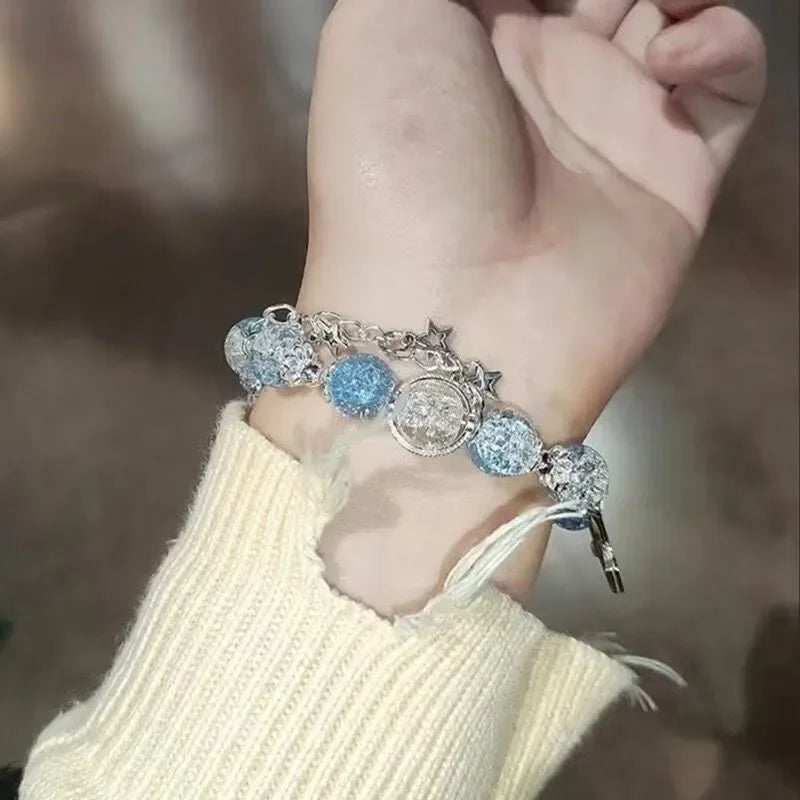 Bracelet en Cristal avec Franges Étoile