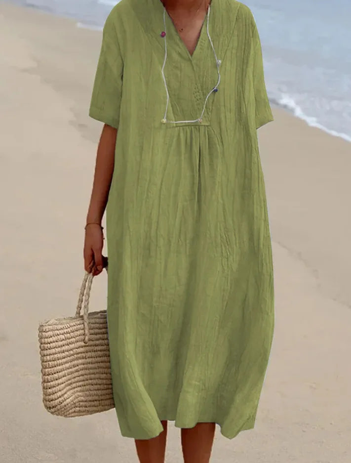 Silvana™ | Robe Maxi Texturée Détendue