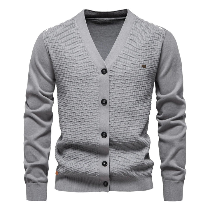 Schneider | Warm Men's Cardigan with V-Neck