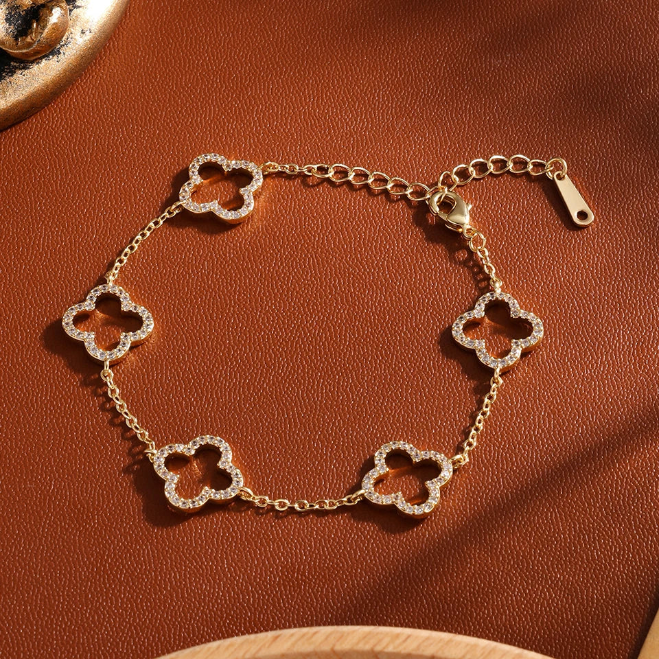 Bracelet Charme Trèfle