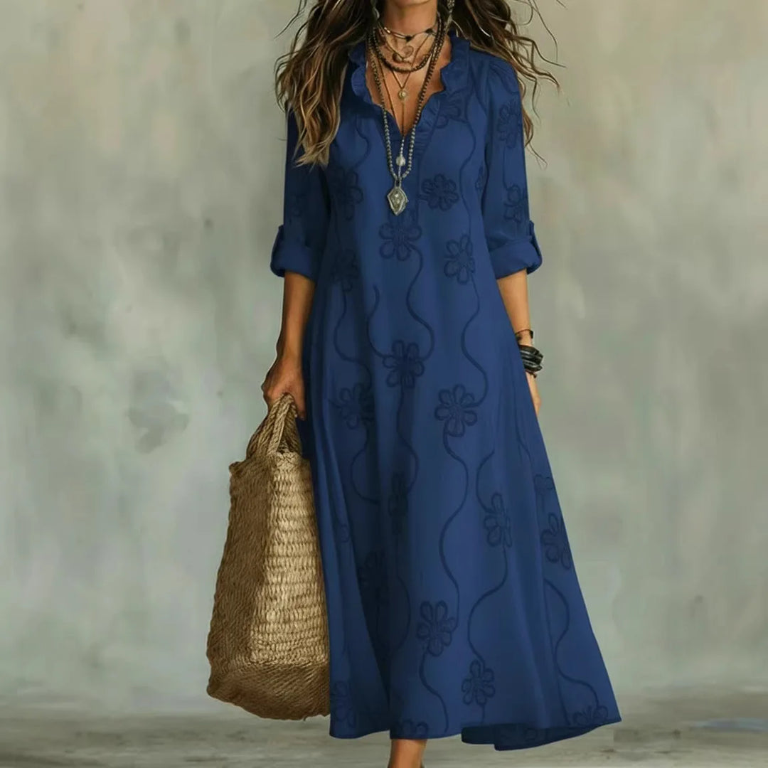 Sienna – Robe d'été longue à motif floral