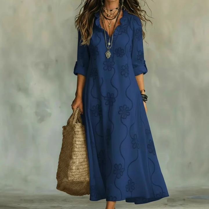 Sienna – Robe d'été longue à motif floral