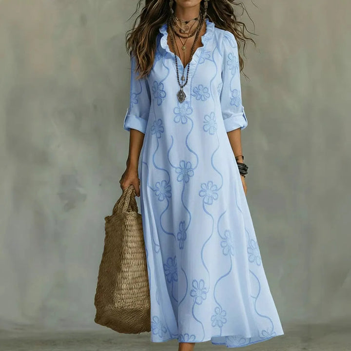 Sienna – Robe d'été longue à motif floral