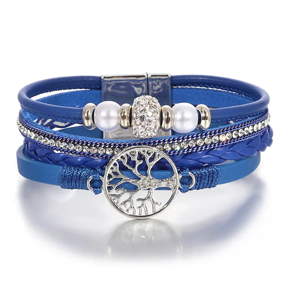Bracelet Rhinestone Arbre de Vie