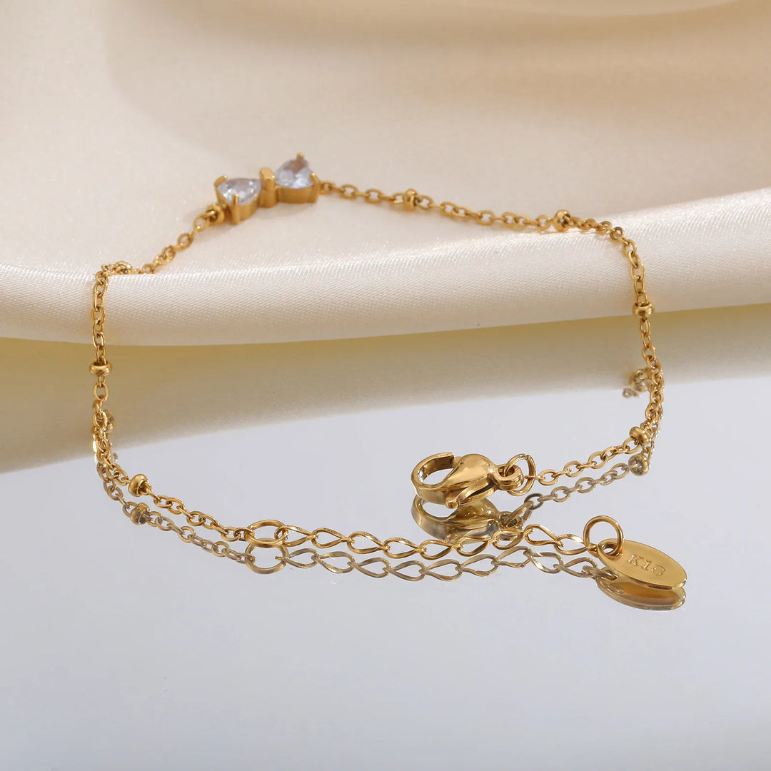 Bracelet Charm en Cristal Étincelant Élégant