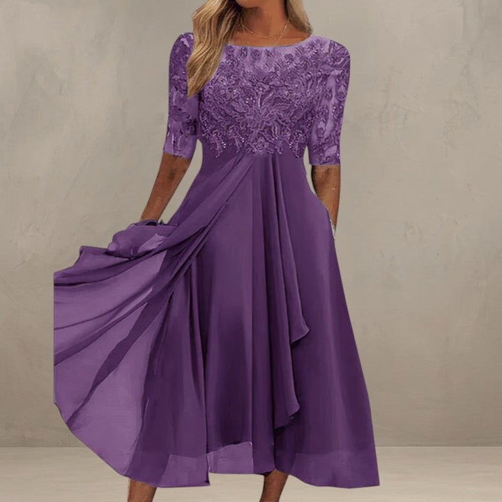 DITA | ROBE MIDI EN DENTELLE ÉLÉGANTE