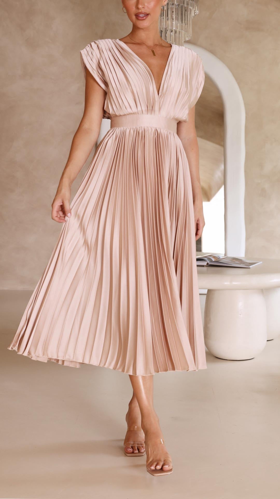 Isla | Robe plissée élégante