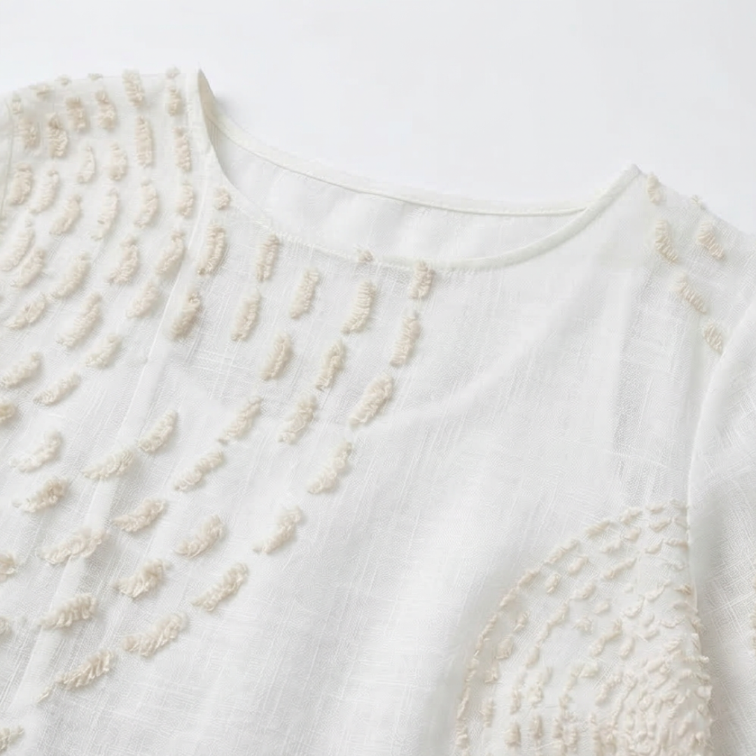 Robe décontractée pour femme brodée.