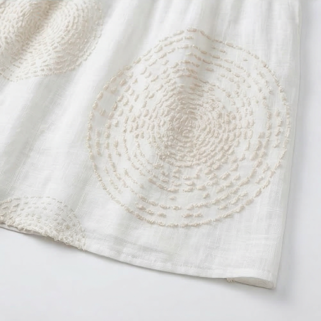 Robe décontractée pour femme brodée.