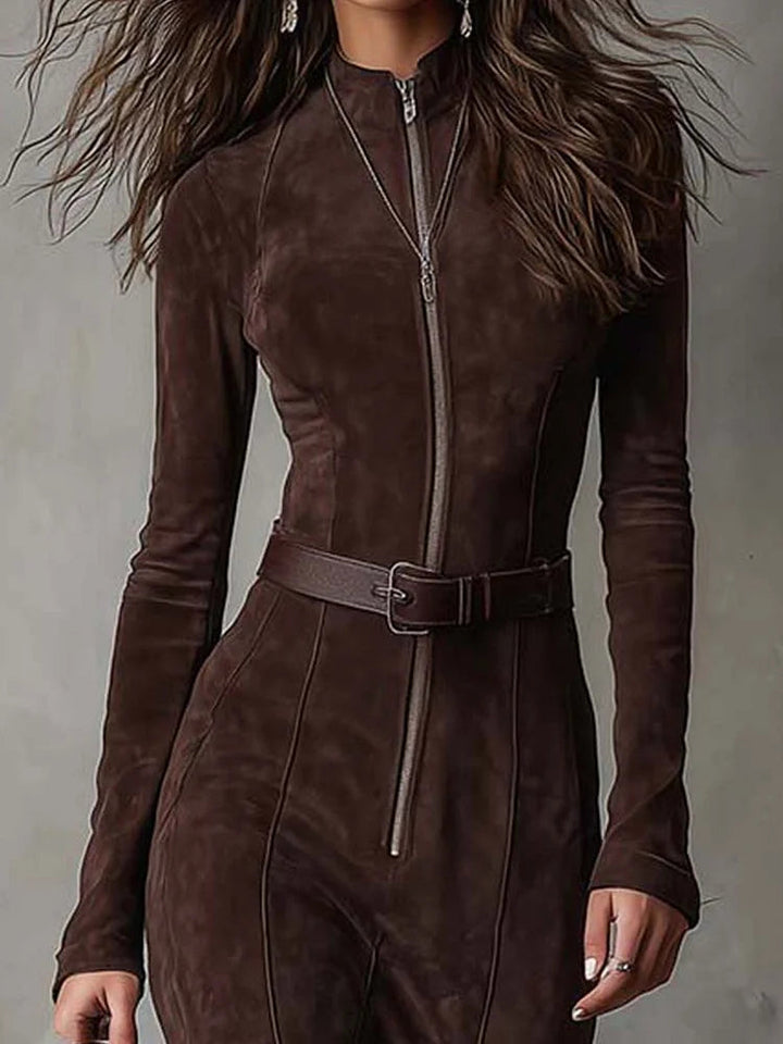 Chelsea | Robe Maxi Vintage à Ceinture