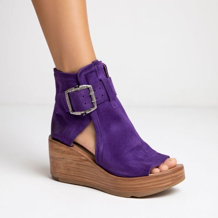 Orélisse™ — Bottines compensées ouvertes style moderne